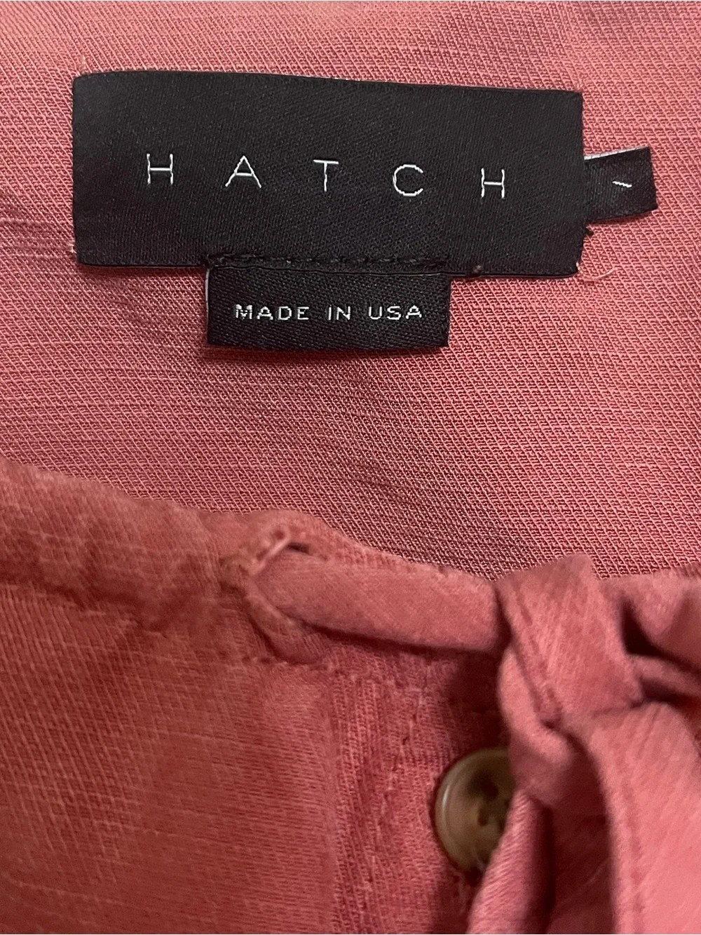 Hatch Maternity Women's THE JENNA DRESS Canyon Rose Pink Tencel Size 1 (4-6)